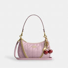 Coach Teri Shoulder Bag With Quilting Gold Carnation
