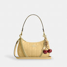 Coach Teri Shoulder Bag With Quilting Gold Soft Yellow