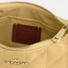 Coach Teri Shoulder Bag With Quilting Gold Soft Yellow