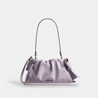 Coach Faye Shoulder Bag With Bows Silver Light Amethyst