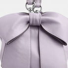Coach Faye Shoulder Bag With Bows Silver Light Amethyst