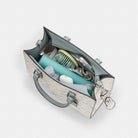 Coach Maggie Small Tote Bag In Signature Canvas Silver Chalk Blue