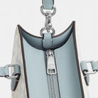 Coach Maggie Small Tote Bag In Signature Canvas Silver Chalk Blue