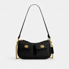 Coach Twin Turnlock Waverly Bag Brass Black