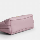 Coach Caitlin Shoulder Bag With Quilting Gold Carnation