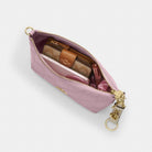 Coach Caitlin Shoulder Bag With Quilting Gold Carnation