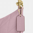 Coach Caitlin Shoulder Bag With Quilting Gold Carnation
