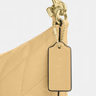 Coach Caitlin Shoulder Bag With Quilting Gold Soft Yellow