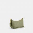 Coach Caitlin Shoulder Bag With Quilting Gold Pistachio