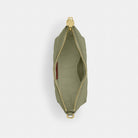 Coach Caitlin Shoulder Bag With Quilting Gold Pistachio