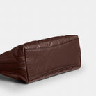Coach Caitlin Shoulder Bag With Quilting Silver Maple