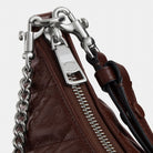 Coach Caitlin Shoulder Bag With Quilting Silver Maple