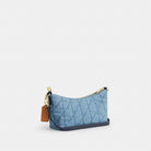 Coach Caitlin Shoulder Bag With Quilting Gold Indigo