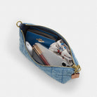 Coach Caitlin Shoulder Bag With Quilting Gold Indigo
