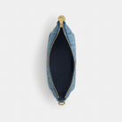 Coach Caitlin Shoulder Bag With Quilting Gold Indigo