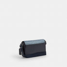 Coach Jack Small Flap Crossbody Bag In Ombre Signature Canvas Silver Blue