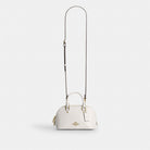 Coach Lara Mini Satchel Bag Gold Chalk