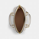 Coach Lara Mini Satchel Bag Gold Chalk