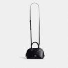 Coach Lara Mini Satchel Bag Silver Black