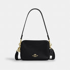 Coach Mini Carey Crossbody Bag Gold Black