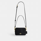 Coach Mini Carey Crossbody Bag Gold Black