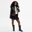 Coach Mini Carey Crossbody Bag Silver Maple