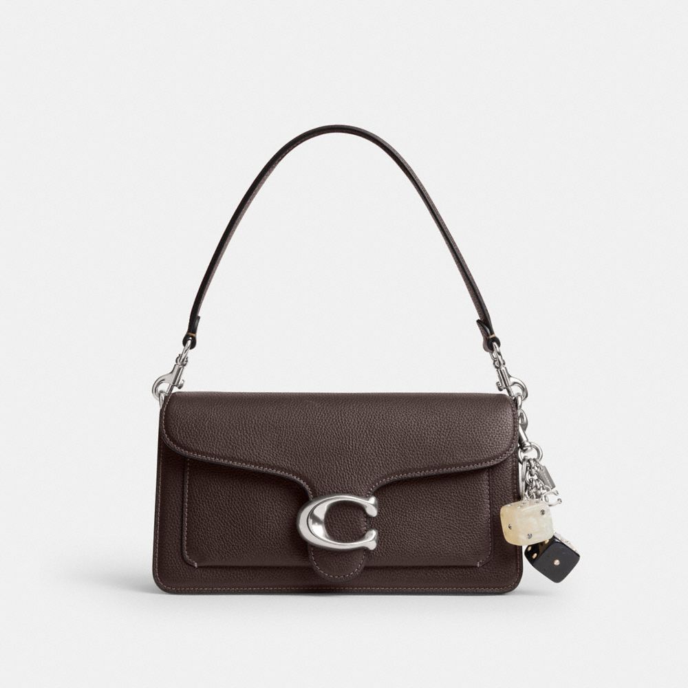 Coach Dice Bag Charm Light Antique Gold Silver Black Multi