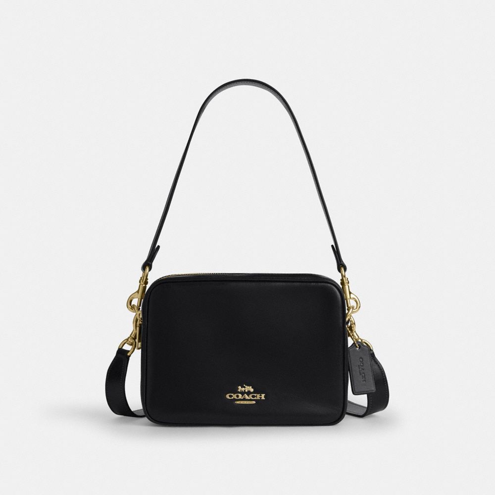 Coach Carey Crossbody Bag Gold Black