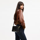 Coach Carey Crossbody Bag Gold Black