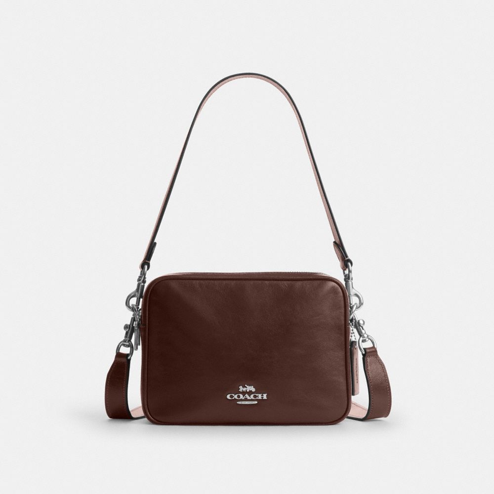Coach Carey Crossbody Bag Silver Maple