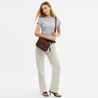 Coach Carey Crossbody Bag Silver Maple