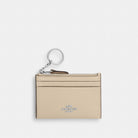 Coach Mini Skinny Id Case Silver Ivory