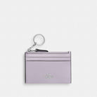 Coach Mini Skinny Id Case Silver Light Amethyst