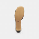Women's Coach Bow Kitten Heel Sandal In Signature Jacquard Oak Maple
