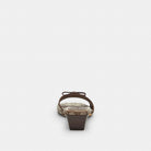 Women's Coach Bow Kitten Heel Sandal In Signature Jacquard Oak Maple