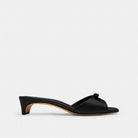 Women's Coach Bow Kitten Heel Sandal Black