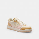 Women's Coach Soho Sneaker With Patent Signature Candy Pink Light Beige