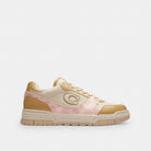 Women's Coach Soho Sneaker With Patent Signature Candy Pink Light Beige
