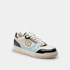 Women's Coach Soho Sneaker With Patent Signature Sea Mist Black.