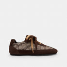 Women's Coach Soft Sneaker In Signature Jacquard Maple Oak
