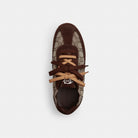Women's Coach Soft Sneaker In Signature Jacquard Maple Oak