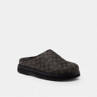 Men's Coach Sport Clog In Signature Jacquard Graphite Black