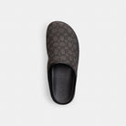 Men's Coach Sport Clog In Signature Jacquard Graphite Black