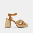 Women's Coach Block Heel Sandal Natural