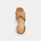 Women's Coach Block Heel Sandal Natural