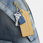 Coach Taylor Small Backpack In Loved Denim Gold Light Indigo