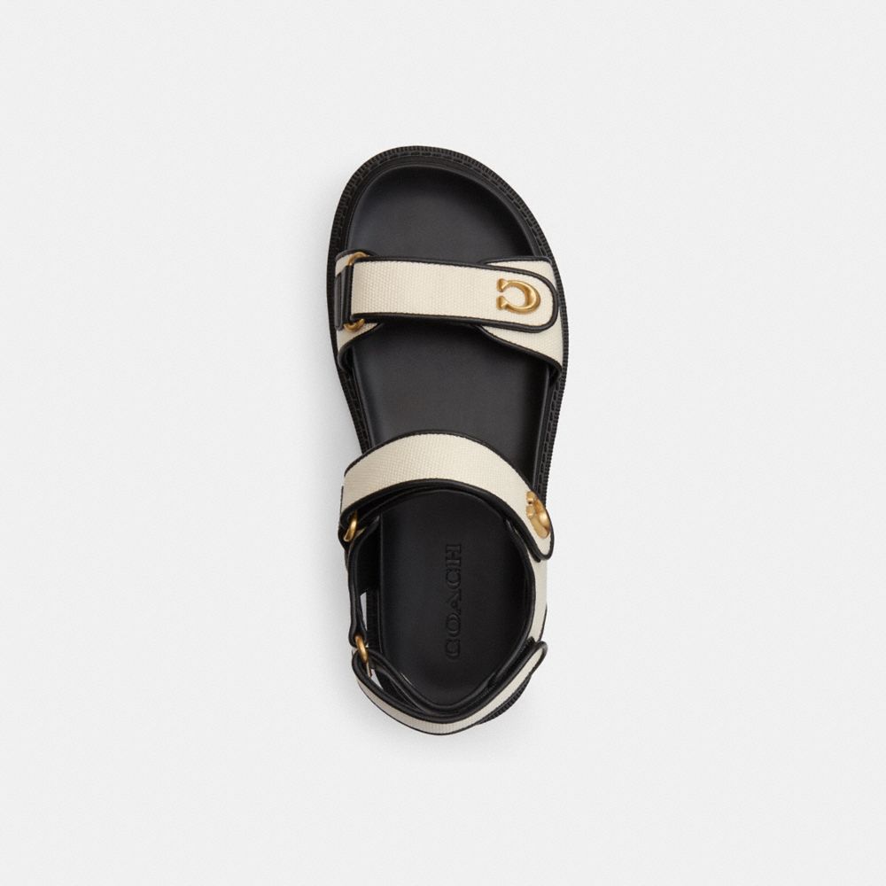 Women's Coach Brynn Sandal Chalk & Black