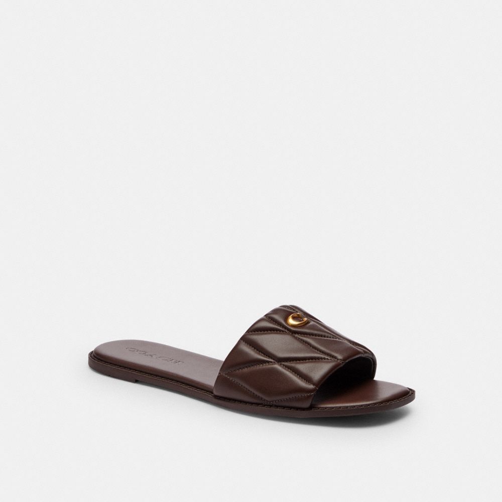 Women's Coach Holly Sandal With Quilting Maple