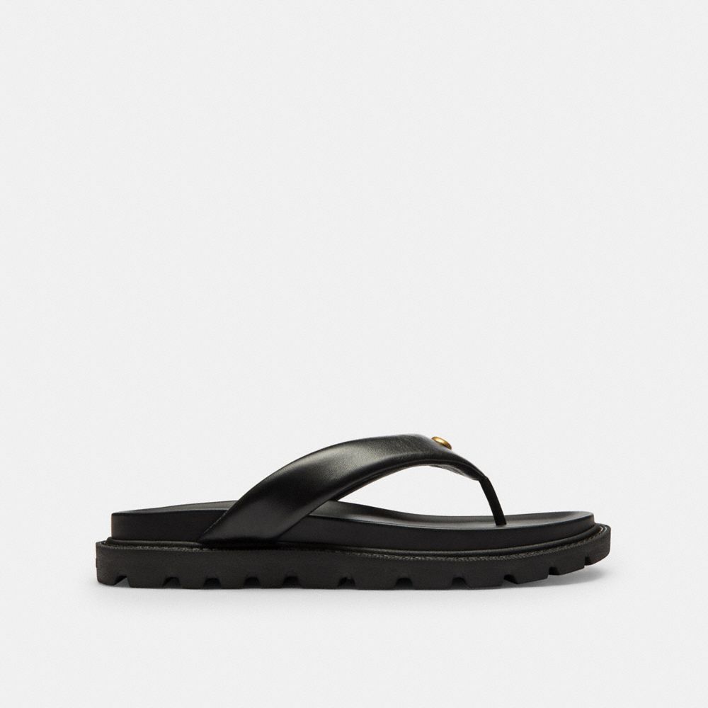 Women's Coach Brynn Thong Sandal Black