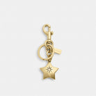 Coach Mini Star Bag Charm Gold Gold